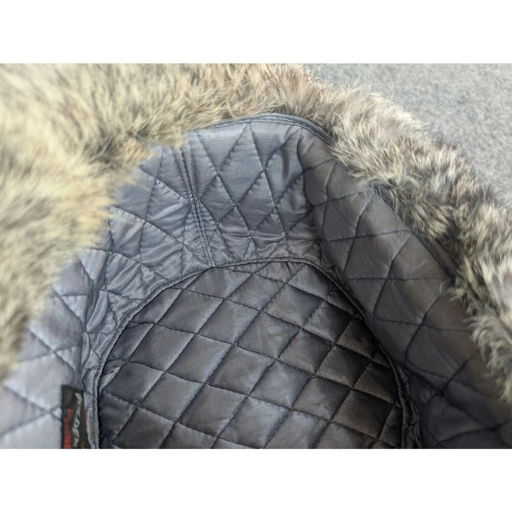 Golden Swallow Hat Ushanka Trapper Faux Fur Gray Quilted Lined‎ Winter Warm Mens